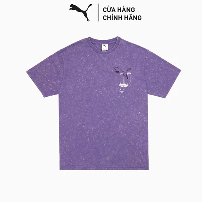 Áo Thun Thời Trang PUMA Unisex Sportstyle Prime GRAPHICS Punk Tee Blue Crystal Màu Xanh Tím