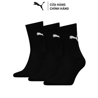 Bộ 3 Đôi Vớ Thể Thao PUMA Unisex Various U Short Sock 3P black Màu Đen