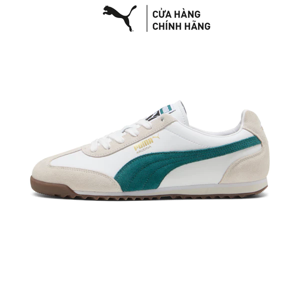 Giày Thời Trang PUMA Unisex Arizona Retro White-Emerald Ice-Gum Màu Trắng