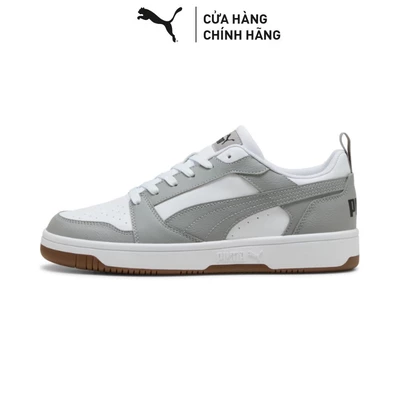 Giày Thời Trang PUMA Unisex Rebound v6 Low White-Gray Echo-Black Màu Trắng