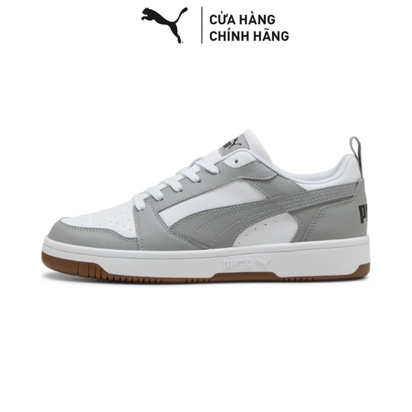 Giày Thời Trang PUMA Unisex Rebound v6 Low White-Gray Echo-Black Màu Trắng