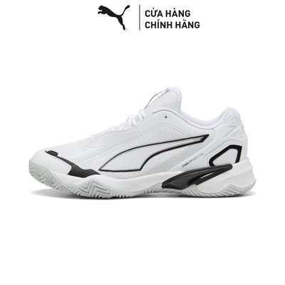 Giày Thể Thao Trong Nhà PUMA Unisex Solarstrike 4 White-Black-Silver Mist Màu Trắng
