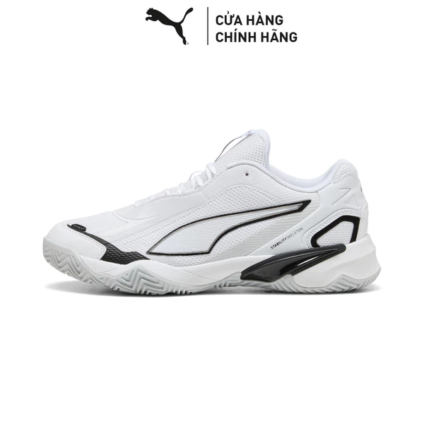 Giày Thể Thao Trong Nhà PUMA Unisex Solarstrike 4 White-Black-Silver Mist Màu Trắng