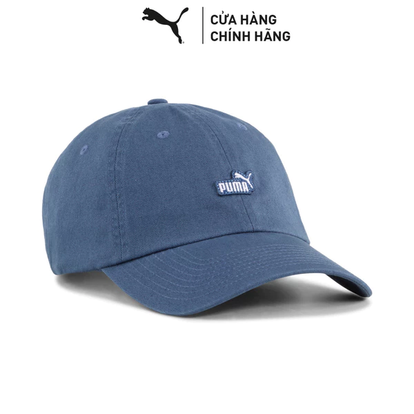 Nón Thể Thao PUMA Unisex ESS NO.1 LOGO PATCHPLUS DadCap Dark Indigo Màu Xanh