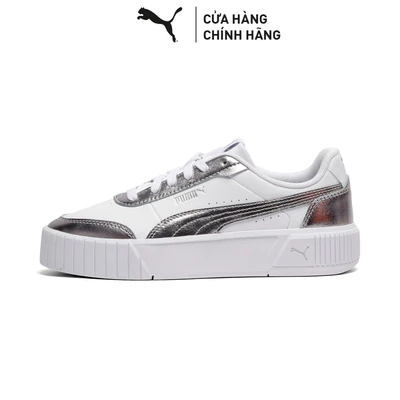 Giày Thể Thao PUMA Nữ Carina Mia Metallic White-Matte Silver-Silver Màu Trắng