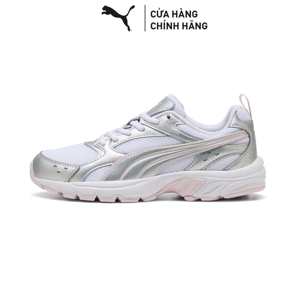 Giày Thể Thao PUMA Unisex Milenio Tech LT White-Silver-Powder Pink Màu Trắng