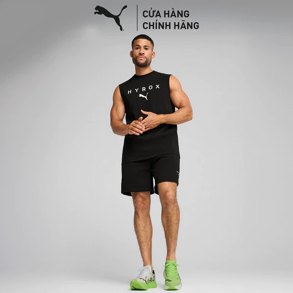 Quần Đùi Tập Luyện PUMA Nam x HYROX SWEAT SHORT Black Màu Đen