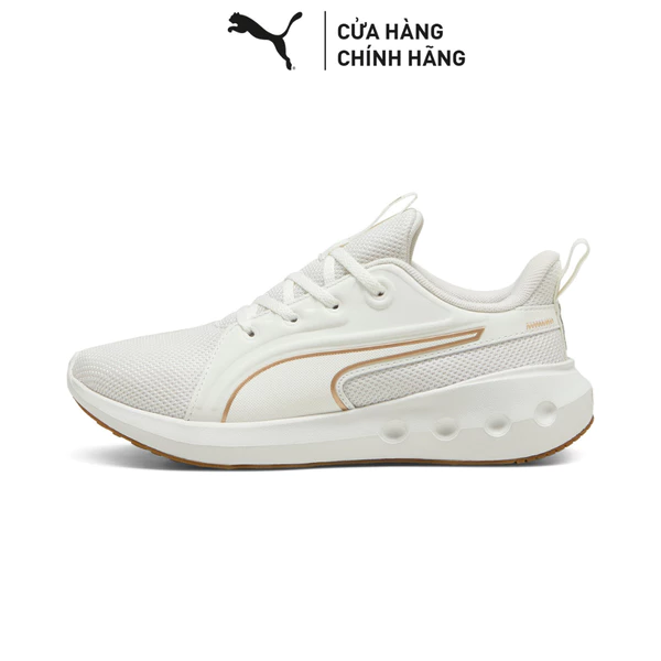 Giày Chạy Bộ PUMA Unisex Softride Carson Warm White-Gold Màu Trắng