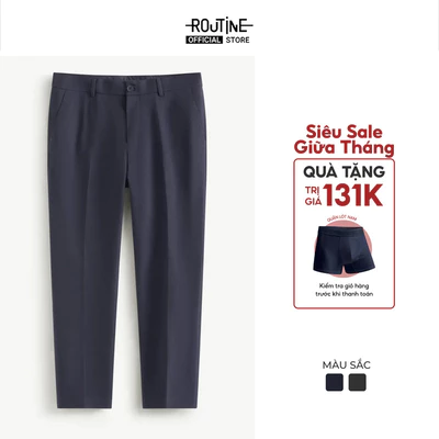 Quần Tây Dài Nam Trượt Nước Form Slim Cropped - Routine 10F25PFO024
