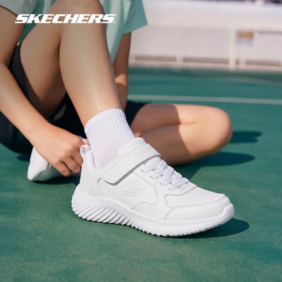 Giày Thể Thao Bé Trai Skechers Bounder Power Study-405626L-WHT