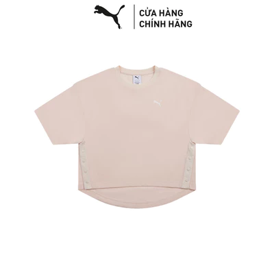 Áo Thun Thời Trang PUMA Nữ WARDROBE ESS Oversized Tee Alpine Snow Màu Trắng