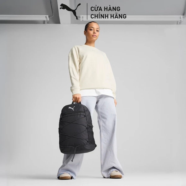 Balo PUMA Unisex Plus Backpack II Black Màu Đen