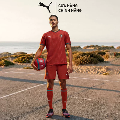 Quần Thể Thao Đá Bóng PUMA Nam FPF Shorts Replica Club Red-Green Lagoon Màu Đỏ