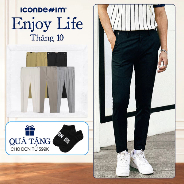 Quần Tây Slimfit ICONDENIM Ratchet Straps QTID0033