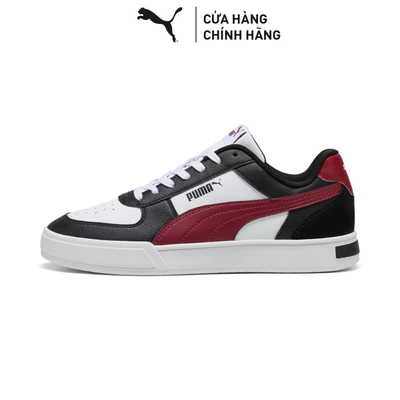 Giày Thể Thao PUMA Unisex Caven Mix White-Intense Red-Black Màu Trắng