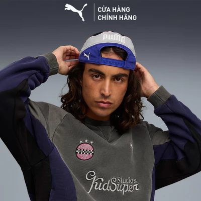 Nón Thời Trang PUMA Unisex x KIDSUPER BB Cap Black-Lapis Lazuli Màu Đen