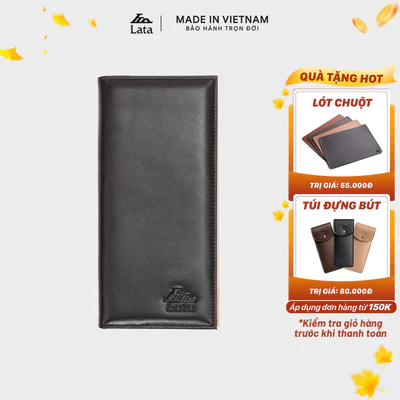 Ví nam da bò Lata (Thời trang nam - Ví da thật LVN53)
