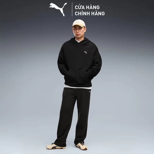 Quần Dài Thời Trang PUMA Nam ESS Relaxed Sweatpants Black Màu Đen