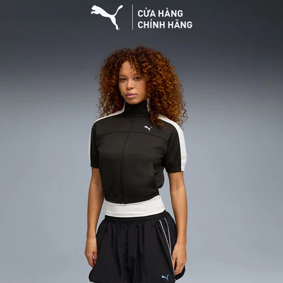 Áo Khoác Thời Trang PUMA Nữ T7 Short Sleeve Jacket Black Màu Đen