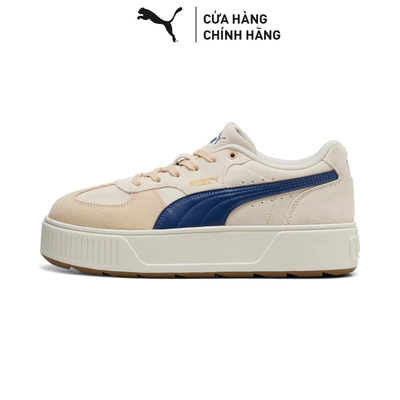 Giày Thể Thao PUMA Nữ Lifora Warm White-Blue Jewel-Gold Màu Trắng