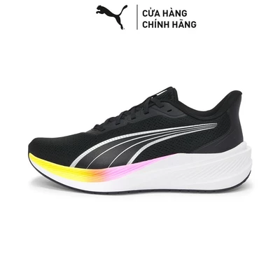 Giày Chạy Bộ PUMA Unisex Dasher Lite Black-Silver-Sun Stream Màu Đen