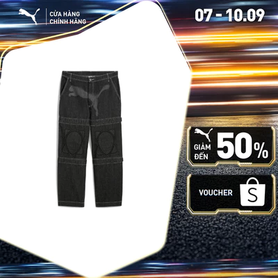 Quần Dài Thời Trang PUMA Nam X ASAP Knee Pad Pants Black-Denim Màu Đen