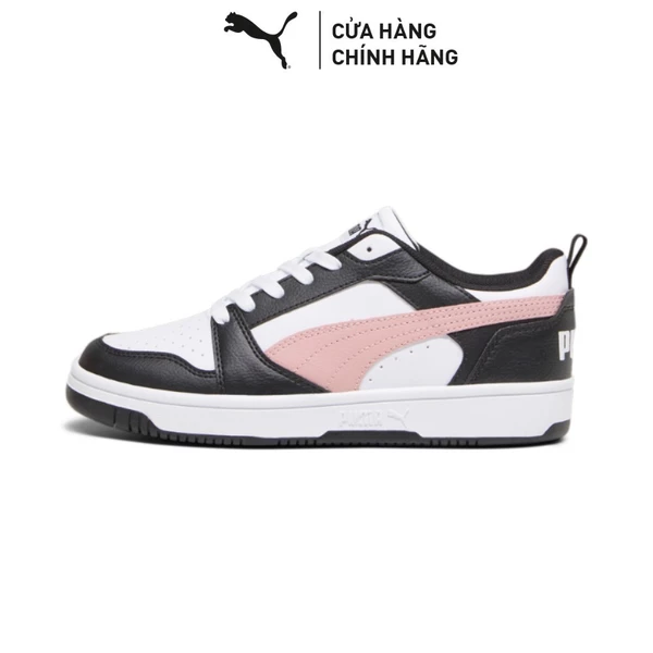 Giày Thời Trang PUMA Unisex Rebound V6 Low Sneakers Màu Trắng Hồng