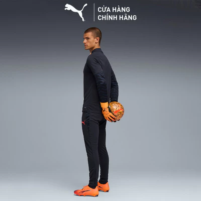 Quần Dài Thể Thao PUMA Nam individualCUP Training Pants New Navy-Glowing Red-Heat Fire Màu Xanh