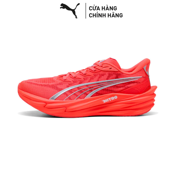 Giày Chạy Bộ PUMA Nam Deviate NITRO 4 Ultra Red-Silver Màu Đỏ