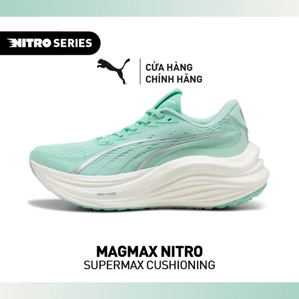 Giày Chạy Bộ PUMA Nữ MagMax NITRO Wns Mint Melt-Speed Blue Màu Xanh Lá