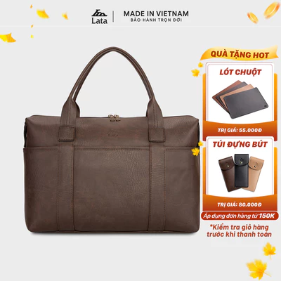 Túi du lịch Lata (Thời trang nam, nữ tiện lợi cỡ lớn - Túi da TR13)