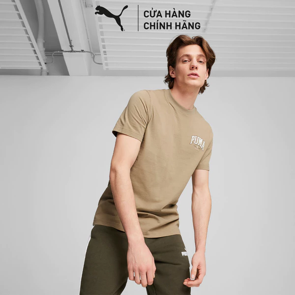 Áo Thun PUMA Nam Squad Oak Branch Màu Be
