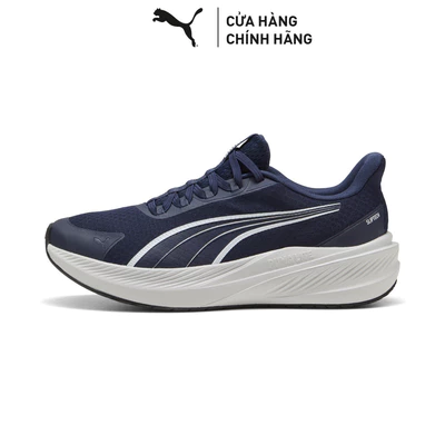 Giày Chạy Bộ PUMA Unisex Dasher Lite SlipTech Navy-Feather Gray Màu Xanh