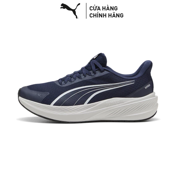 Giày Chạy Bộ PUMA Unisex Dasher Lite SlipTech Navy-Feather Gray Màu Xanh