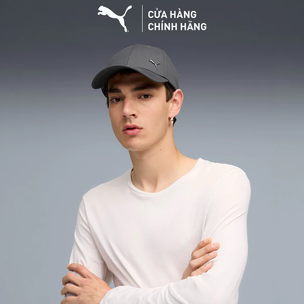Nón Lưỡi Trai PUMA Unisex ESS Metal BB Dusky Gray Màu Xám