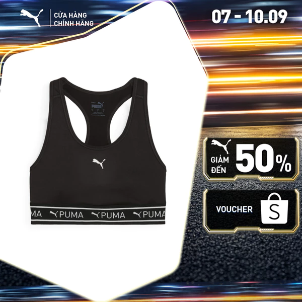 Áo Ngực Thể Thao Tập Luyện PUMA Nữ 4KEEPS ELASTIC BRA - P Black-2024 version Màu Đen