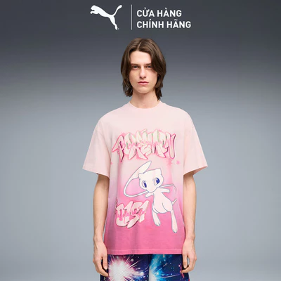 Áo Thun Thể Thao PUMA Nam Pokemon Shiny Mew Tee Jasmine Flower-Posie Pink Màu Hồng