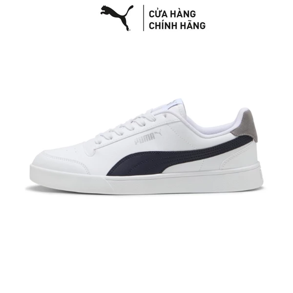 Giày Thời Trang PUMA Unisex Shuffle White-New Navy-Cast Iron Màu Trắng