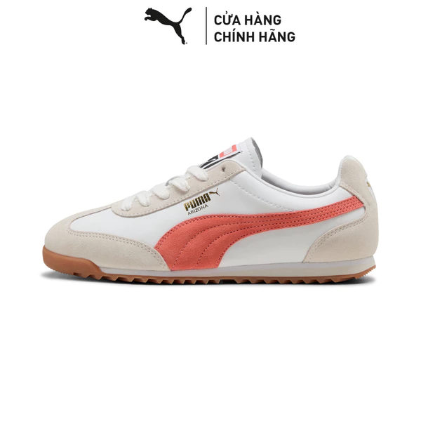 Giày Thời Trang PUMA Unisex Arizona Retro White-Red Glamour-Gum Màu Trắng