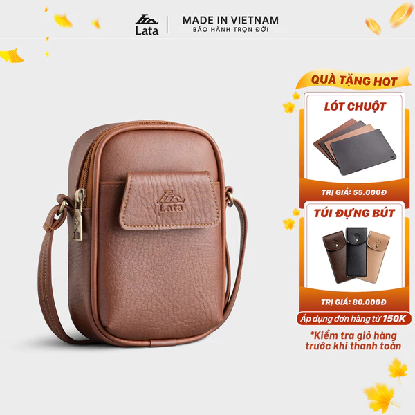 Túi Lata (Thời trang nữ đựng điện thoại mini - Túi đeo chéo da HN118)