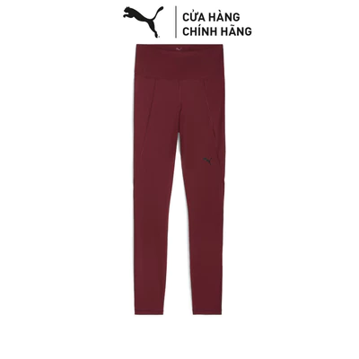 Quần Dài Tập Luyện PUMA Nữ W TAD ESSENTIAL TIGHT HW FL Ruby Shimmer Màu Đỏ