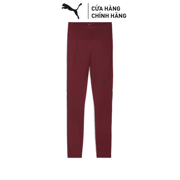 Quần Dài Tập Luyện PUMA Nữ W TAD ESSENTIAL TIGHT HW FL Ruby Shimmer Màu Đỏ