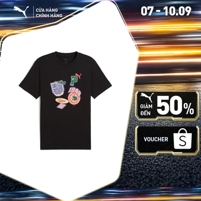 Áo Thun Thời Trang PUMA Nam Sportstyle Prime WARDROBE ESS Graphic Tee Black Màu Đen
