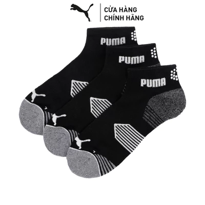 Bộ 3 Đôi Vớ PUMA Unisex ESSENTIAL 1/4 CUT 3 PAIR Black Màu Đen