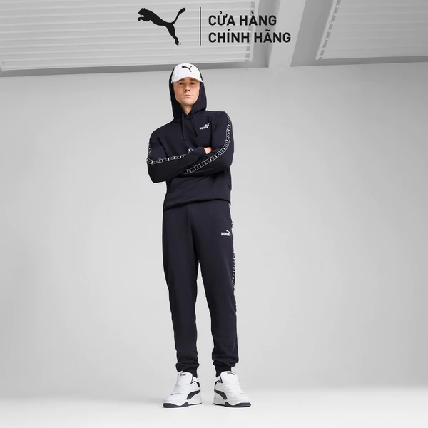 Quần Dài Thời Trang PUMA Nam ESS TAPE Sweatpants New Navy Màu Xanh