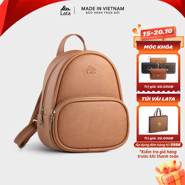 Balo Lata (Thời trang nữ đi chơi cỡ nhỏ - Balo da BAL80)