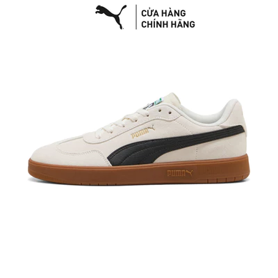 Giày Thể Thao PUMA Unisex Ascenso Suede II Warm White-Black-Gold Màu Trắng