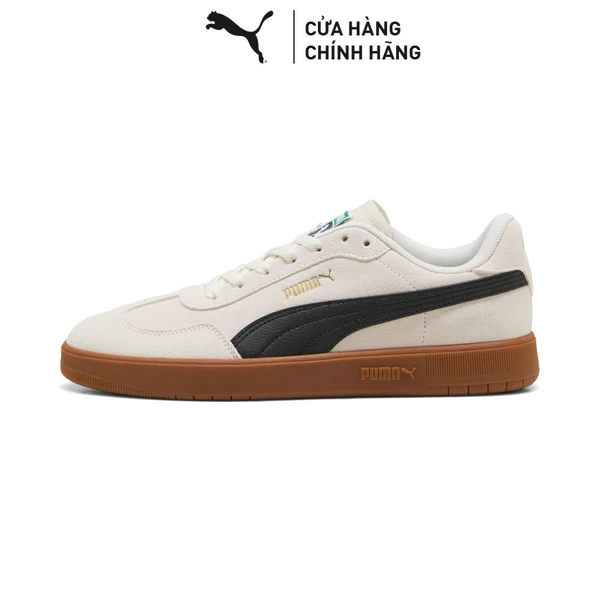 Giày Thể Thao PUMA Unisex Ascenso Suede II Warm White-Black-Gold Màu Trắng