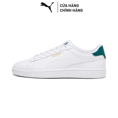 Giày Thời Trang PUMA Unisex Smash 3.0 L White-Malachite Màu Trắng