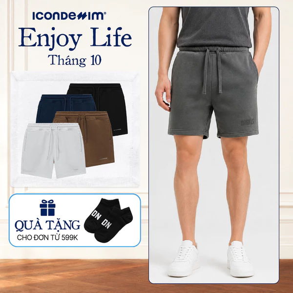 Quần Short Nam ICONDENIM Seraphin Form Regular QSID0283